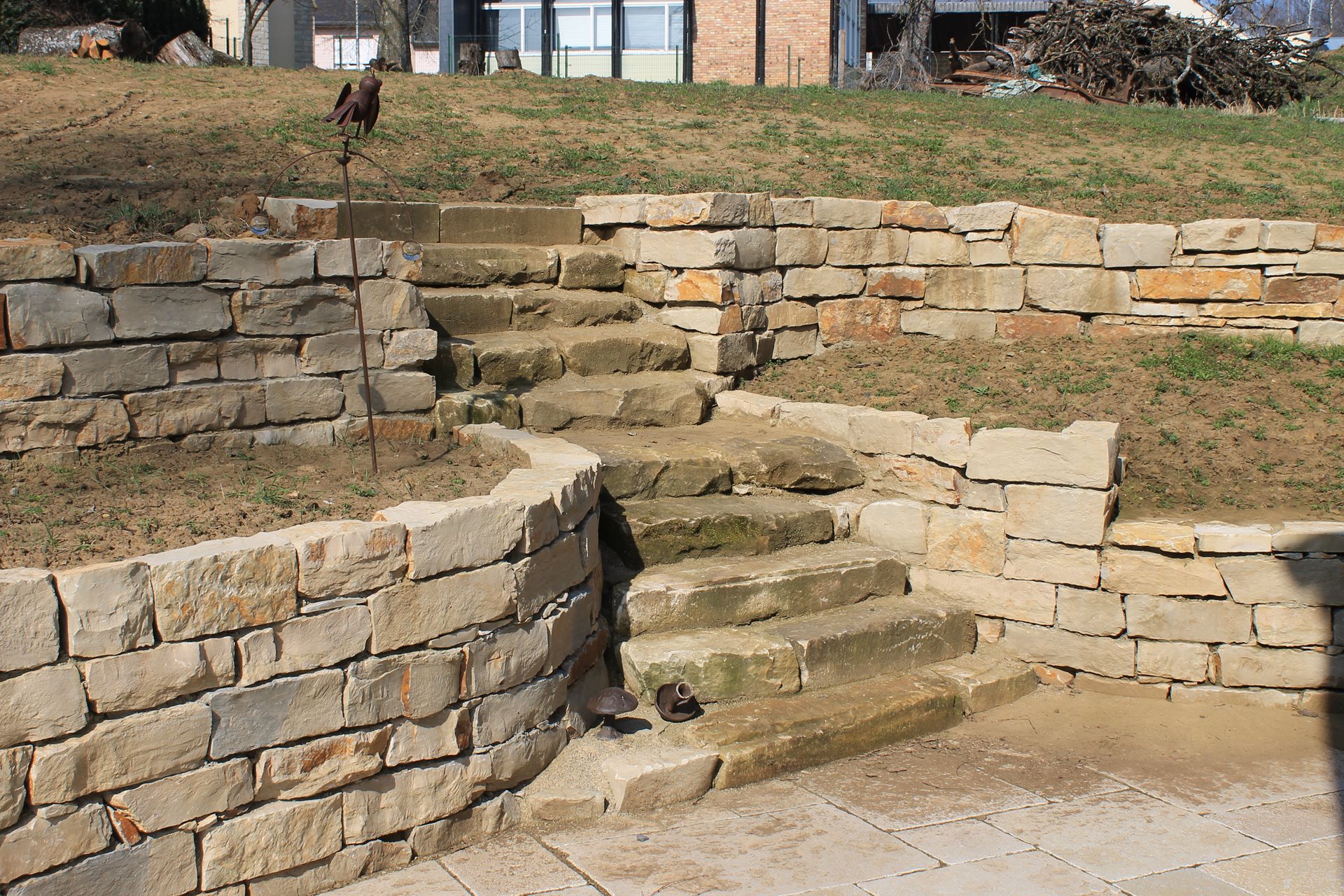 Escalier en pierre naturelle
